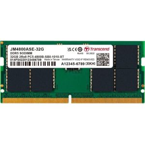 Память для ноутбуков Transcend 32GB SO-DIMM DDR5 4800MHz JetRam (JM4800ASE-32G)