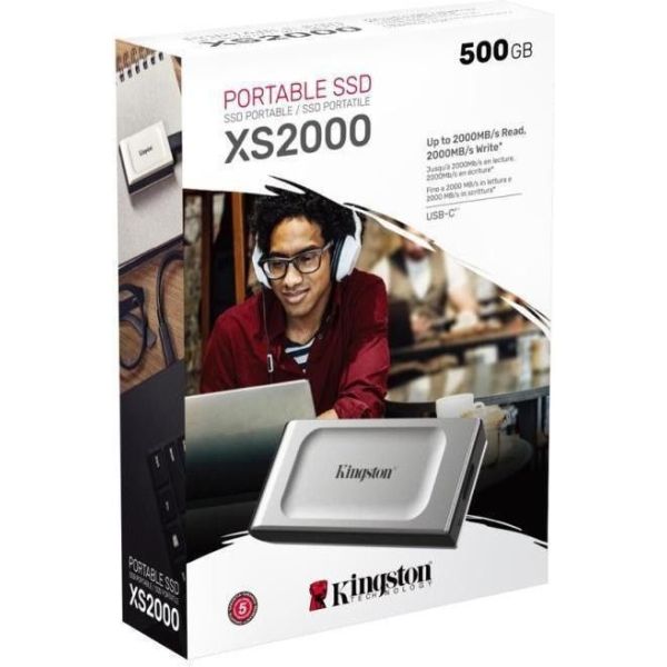 SSD накопитель Kingston XS2000 500 GB (SXS2000/500G) фото №8