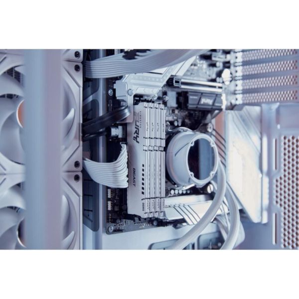 Память для настольных компьютеров Kingston FURY 64GB (2x32GB) DDR5 5600MHz Beast EXPO White (KF556C36BWEK2-64) фото №3