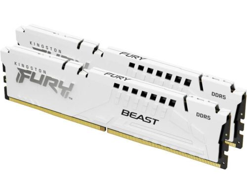 Память для настольных компьютеров Kingston FURY 64GB (2x32GB) DDR5 5600MHz Beast EXPO White (KF556C36BWEK2-64) фото №8