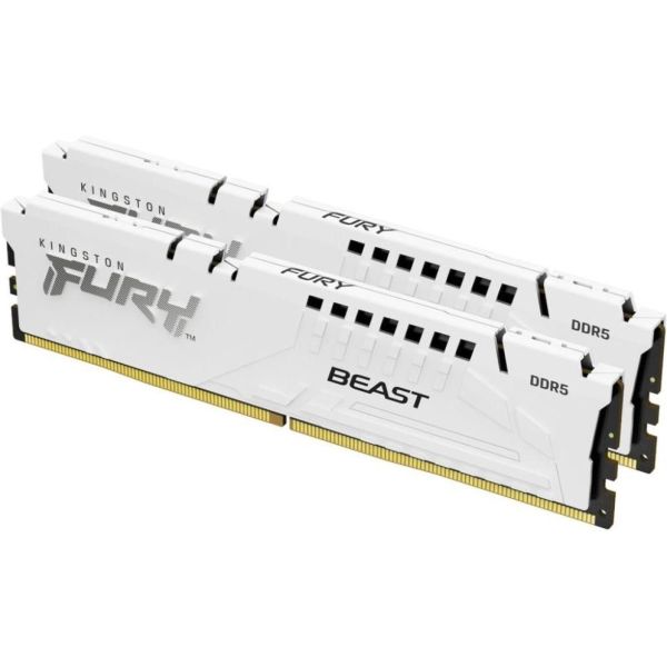Память для настольных компьютеров Kingston FURY 64GB (2x32GB) DDR5 5600MHz Beast EXPO White (KF556C36BWEK2-64) фото №8