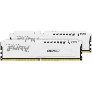 Память для настольных компьютеров Kingston FURY 64 GB (2x32GB) DDR5 6000 MHz Beast EXPO White (KF560C36BWEK2-64)