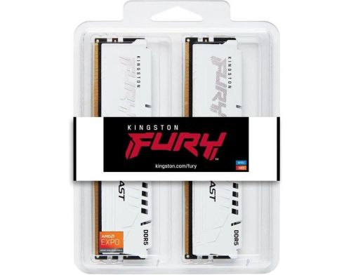 Память для настольных компьютеров Kingston FURY 64 GB (2x32GB) DDR5 6000 MHz Beast EXPO White (KF560C36BWEK2-64) фото №5