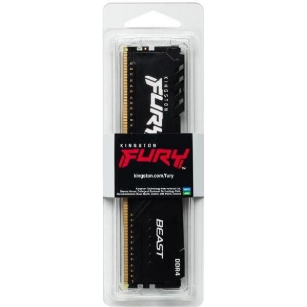 Память для настольных компьютеров Kingston FURY 16 GB DDR4 3200 MHz Beast Black (KF432C16BB/16) фото №5