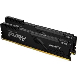 Память для настольных компьютеров Kingston FURY 16 GB (2x8GB) DDR4 3200 MHz Beast Black (KF432C16BBK2/16WP)