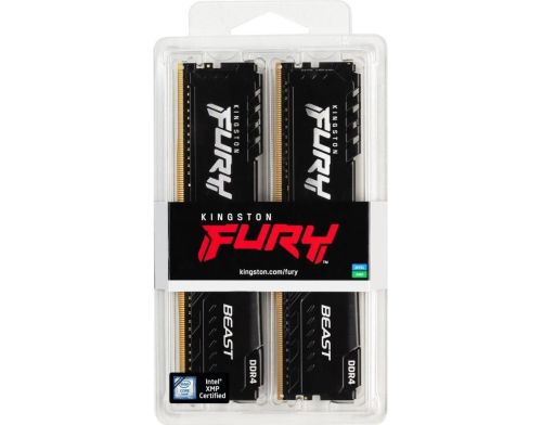 Память для настольных компьютеров Kingston FURY 16 GB (2x8GB) DDR4 3200 MHz Beast Black (KF432C16BBK2/16WP) фото №6