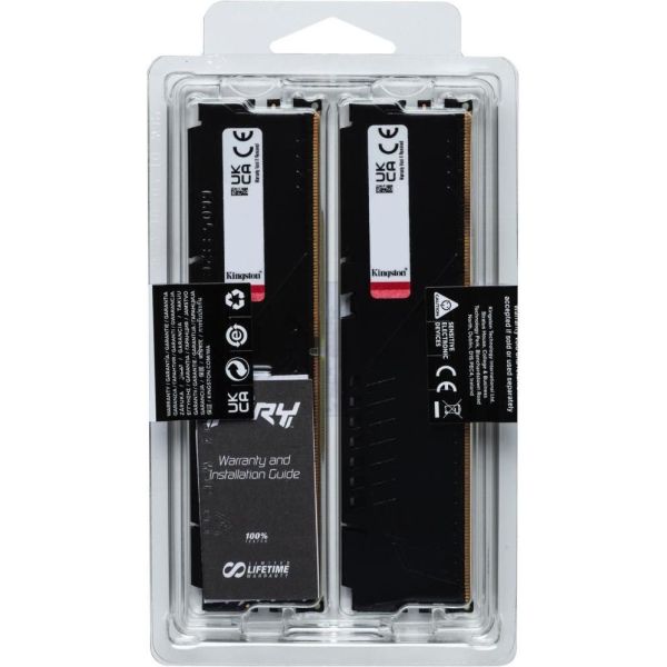 Память для настольных компьютеров Kingston FURY 64GB (2x32GB) DDR5 5600MHz Beast Black EXPO (KF556C36BBEK2-64) фото №6
