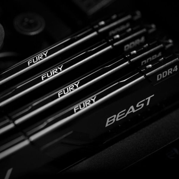 Память для настольных компьютеров Kingston FURY 16 GB (2x8GB) DDR4 3200 MHz Beast Black (KF432C16BBK2/16) фото №2