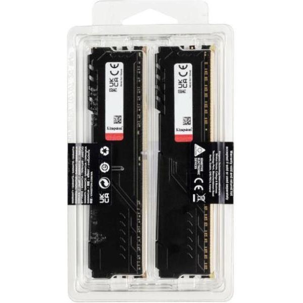 Память для настольных компьютеров Kingston FURY 16 GB (2x8GB) DDR4 3200 MHz Beast Black (KF432C16BBK2/16) фото №8