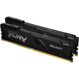 Память для настольных компьютеров Kingston FURY 32GB (2x16GB) DDR4 3200MHz Beast Black (KF432C16BBK2/32)