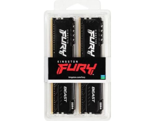 Память для настольных компьютеров Kingston FURY 32GB (2x16GB) DDR4 3200MHz Beast Black (KF432C16BBK2/32) фото №3