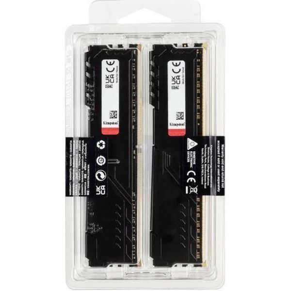 Память для настольных компьютеров Kingston FURY 32GB (2x16GB) DDR4 3200MHz Beast Black (KF432C16BBK2/32) фото №4
