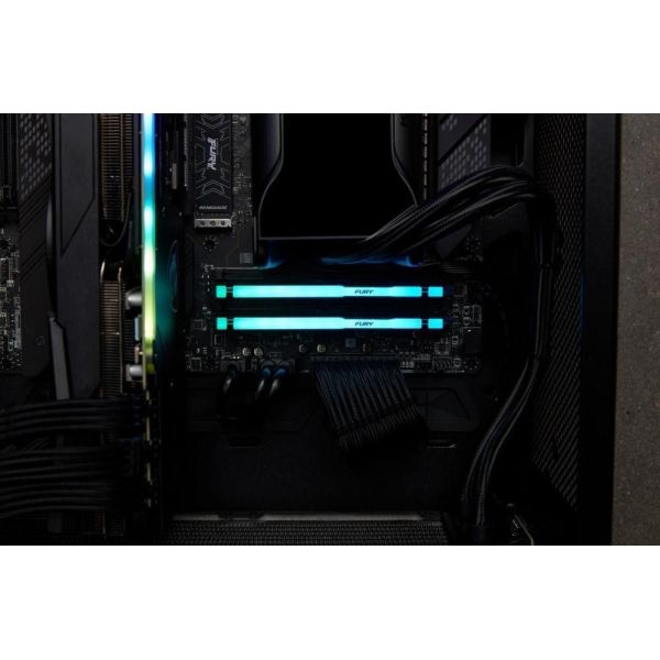 Память для настольных компьютеров Kingston FURY 32 GB DDR5 5200 MHz Beast RGB (KF552C40BBA-32) фото №9