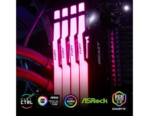 Память для настольных компьютеров Kingston FURY 32 GB DDR5 5200 MHz Beast RGB (KF552C40BBA-32) фото №10