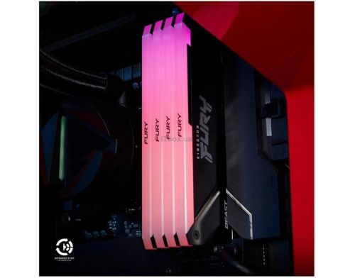 Память для настольных компьютеров Kingston FURY 16 GB DDR4 3200 MHz Beast RGB (KF432C16BB12A/16WP) фото №5