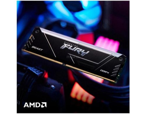 Память для настольных компьютеров Kingston FURY 16 GB DDR4 3200 MHz Beast RGB (KF432C16BB12A/16WP) фото №7