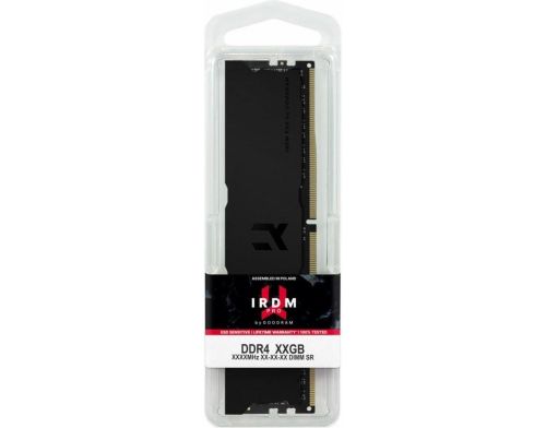 Память для настольных компьютеров GOODRAM 16 GB DDR4 3600 MHz Iridium Pro Deep Black (IRP-K3600D4V64L18/16G) фото №3