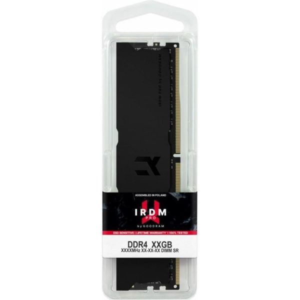 Память для настольных компьютеров GOODRAM 16 GB DDR4 3600 MHz Iridium Pro Deep Black (IRP-K3600D4V64L18/16G) фото №3