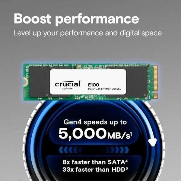 SSD накопитель Crucial E100 1 TB (CT1000E100SSD8) фото №3