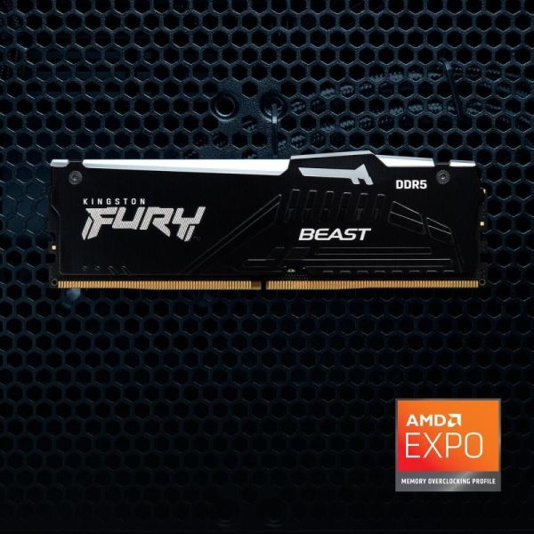 Память для настольных компьютеров Kingston FURY 64GB (2x32GB) DDR5 6000MHz Beast RGB EXPO (KF560C36BBEAK2-64) фото №8