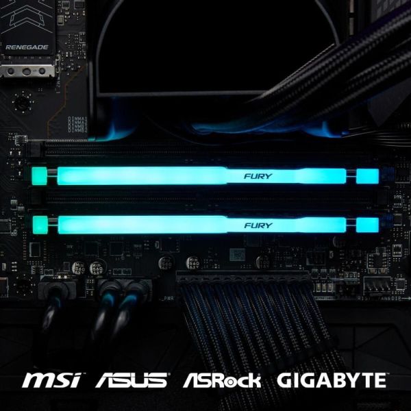 Память для настольных компьютеров Kingston FURY 64GB (2x32GB) DDR5 6000MHz Beast RGB EXPO (KF560C36BBEAK2-64) фото №9