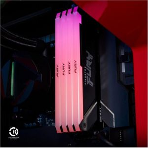 Память для настольных компьютеров Kingston FURY 8 GB DDR4 3200 MHz Beast RGB (KF432C16BB2A/8WP)