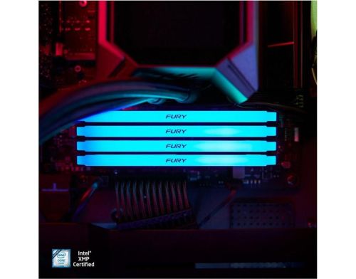 Память для настольных компьютеров Kingston FURY 8 GB DDR4 3200 MHz Beast RGB (KF432C16BB2A/8WP) фото №5