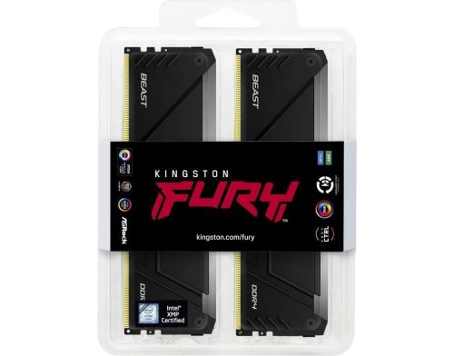 Память для настольных компьютеров Kingston FURY 32GB (2x16GB) DDR4 3200MHz Beast RGB (KF432C16BB12AK2/32WP) фото №5
