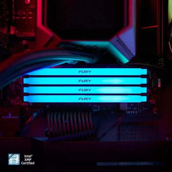 Память для настольных компьютеров Kingston FURY 32GB (2x16GB) DDR4 3200MHz Beast RGB (KF432C16BB12AK2/32WP) фото №9
