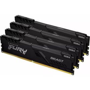 Память для настольных компьютеров Kingston FURY 128 GB (4x32GB) DDR4 3600 MHz Beast Black (KF436C18BBK4/128)