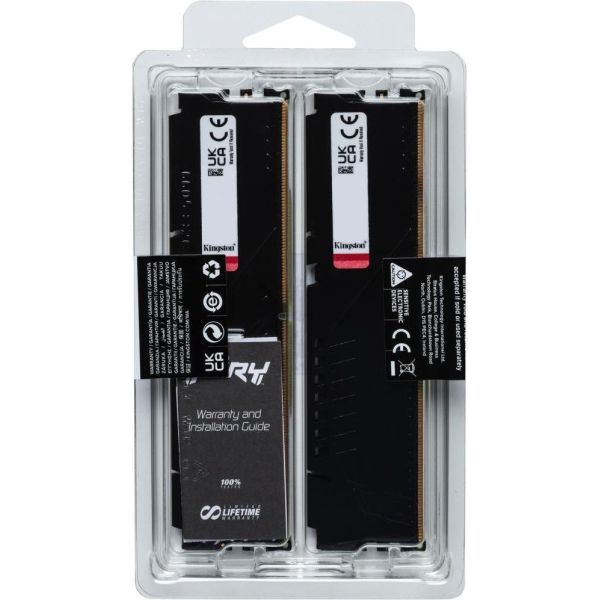 Пам'ять для настільних комп'ютерів Kingston FURY 32 GB (2x16GB) DDR5 5200 MHz Beast (KF552C36BBEK2-32) фото №6