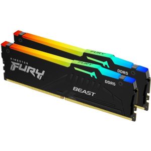 Память для настольных компьютеров Kingston FURY 64GB (2x32GB) DDR5 5600MHz Beast RGB (KF556C40BBAK2-64)
