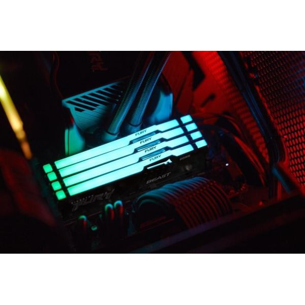Память для настольных компьютеров Kingston FURY 64GB (2x32GB) DDR5 5600MHz Beast RGB (KF556C40BBAK2-64) фото №9