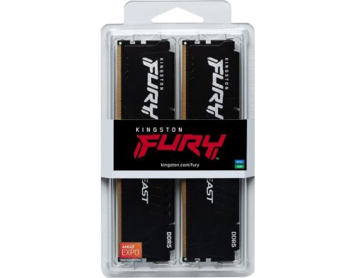 Память для настольных компьютеров Kingston FURY 16GB (2x8GB) DDR5 6000MHz Beast EXPO (KF560C30BBEK2-16) фото №6