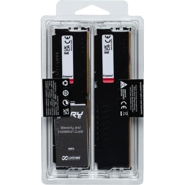 Память для настольных компьютеров Kingston FURY 32GB (2x16GB) DDR5 6000MHz Beast Black (KF560C36BBE2K2-32) фото №5