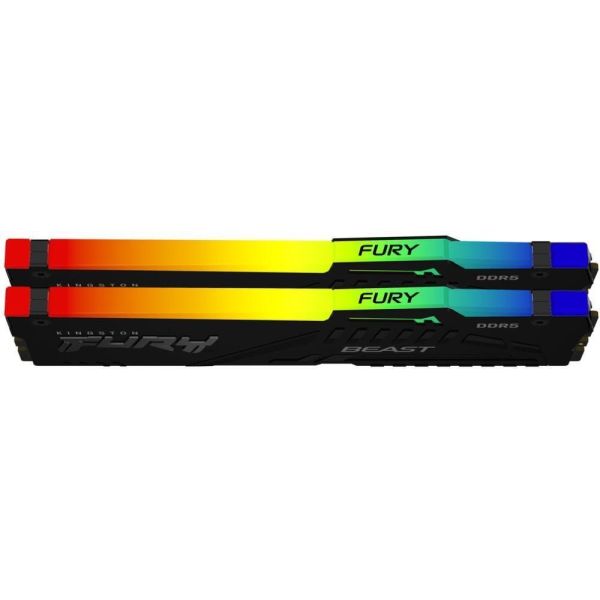 Память для настольных компьютеров Kingston FURY 64GB (2x32GB) DDR5 6400MHz Beast RGB EXPO (KF564C32BBEAK2-64) фото №4