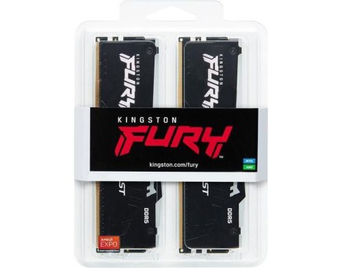 Память для настольных компьютеров Kingston FURY 64GB (2x32GB) DDR5 6400MHz Beast RGB EXPO (KF564C32BBEAK2-64) фото №7