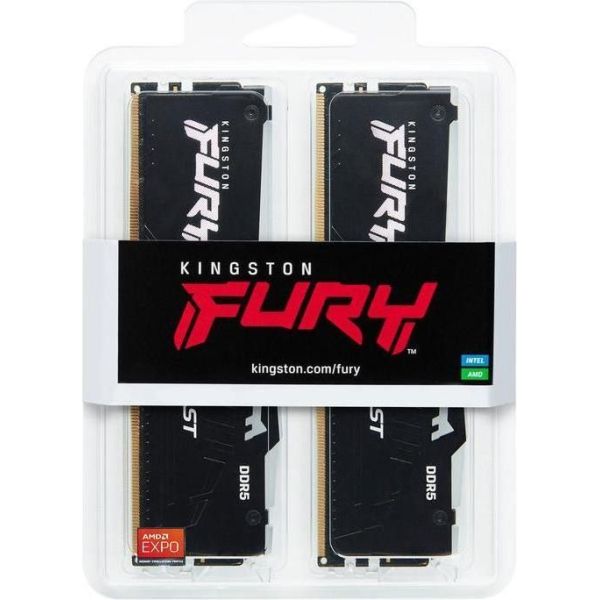 Память для настольных компьютеров Kingston FURY 64GB (2x32GB) DDR5 6400MHz Beast RGB EXPO (KF564C32BBEAK2-64) фото №7