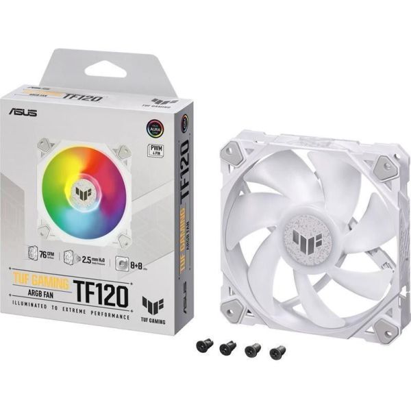 Вентилятор ASUS TUF Gaming TF120 ARGB White (90DA0033-B09000) фото №4
