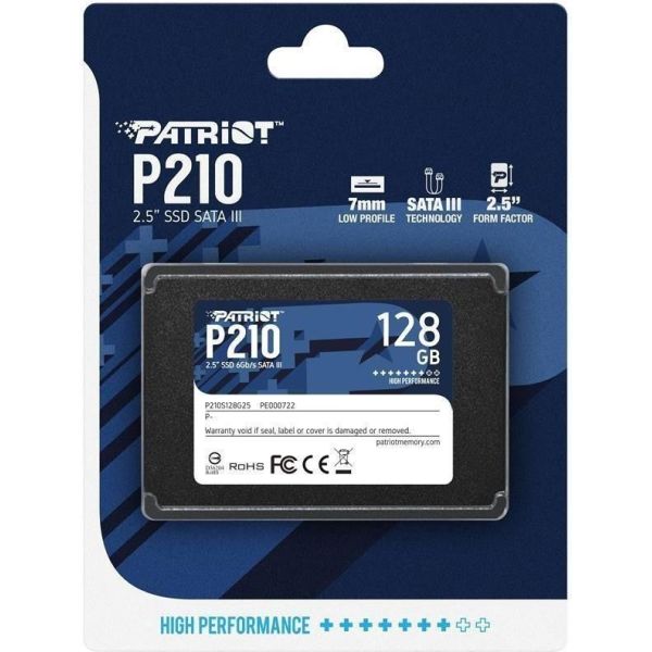 SSD накопитель PATRIOT P210 128 GB (P210S128G25) фото №4