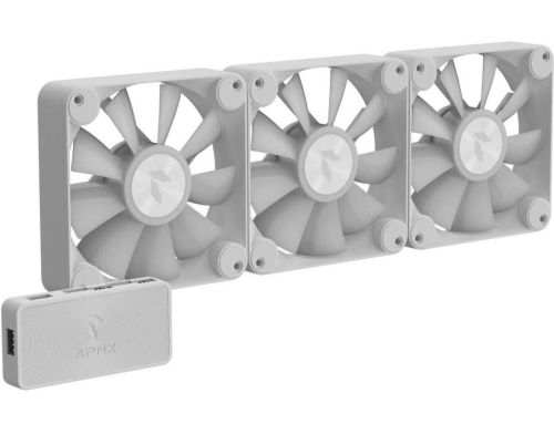 Вентилятор APNX FP1-120 ARGB White 3-Pack (APF3-PF11257.21) фото №3