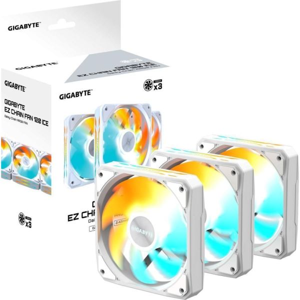 Вентилятор GIGABYTE EZ CHAIN ​​FAN 120 ICE (GP-GBT EZFAN1203 ICE) фото №10