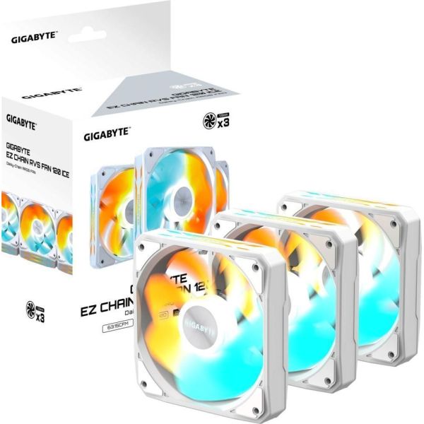 Вентилятор GIGABYTE EZ CHAIN ​​RVS FAN 120 ICE (GP-GBT EZRVSFAN1203 ICE) фото №10