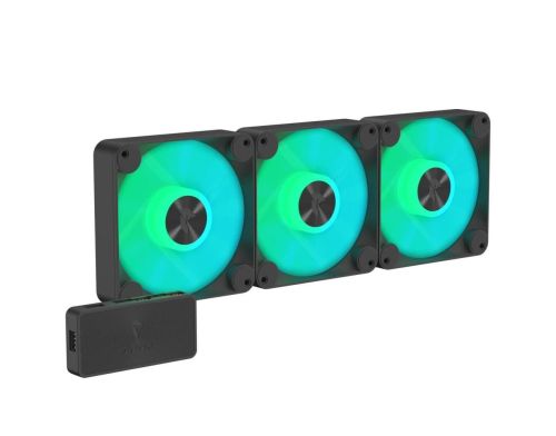 Вентилятор APNX FP1-120 ARGB Black 3-Pack (APF3-PF11257.11) фото №2
