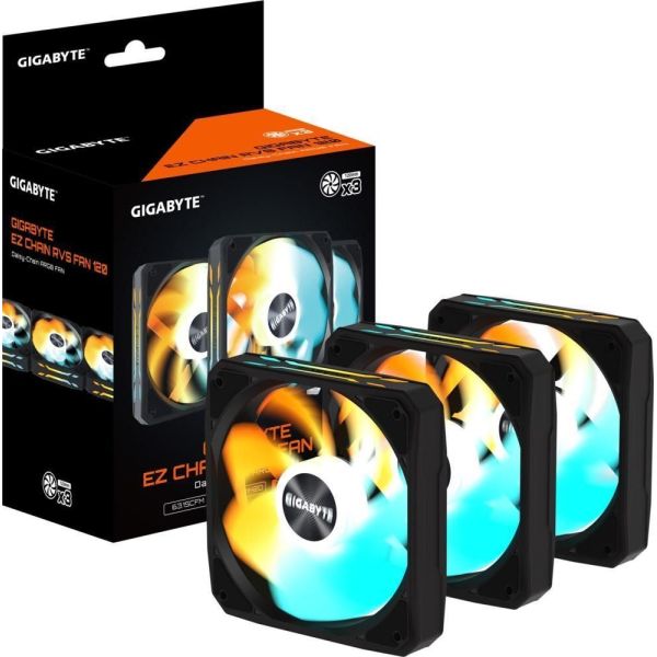 Вентилятор GIGABYTE EZ CHAIN ​​RVS FAN 120 (GP-GBT EZRVSFAN1203) фото №9