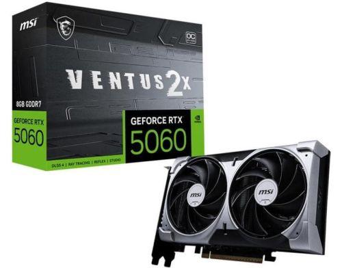 Видеокарта MSI GeForce RTX 5060 8G VENTUS 2X OC (G5060-8V2C, 912-V537-002) фото №3