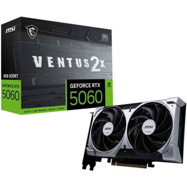 Видеокарта MSI GeForce RTX 5060 8G VENTUS 2X OC (G5060-8V2C, 912-V537-002) фото №3