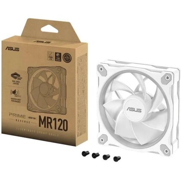 Вентилятор ASUS PRIME MR120 REVERSE ARGB White (90DA00L3-B09000) фото №6
