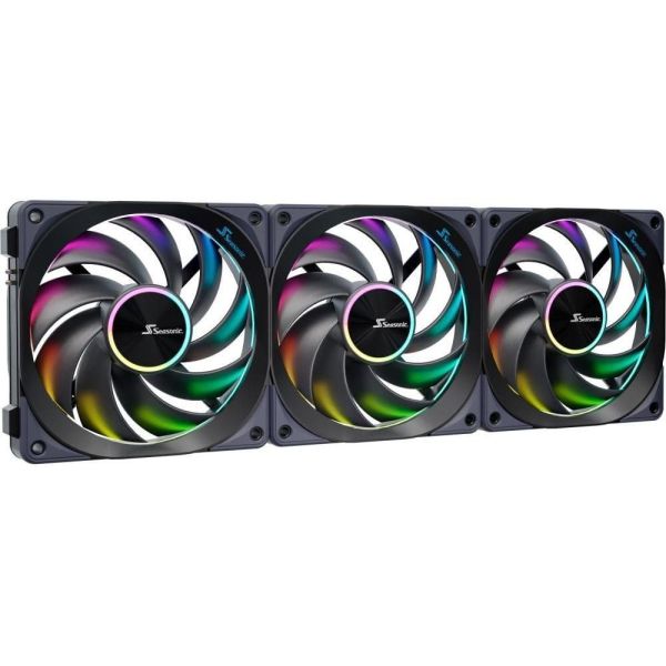 Вентилятор SeaSonic MagFlow 120 ARGB 3-pack (MAGFLOW-ARGB-3) фото №2