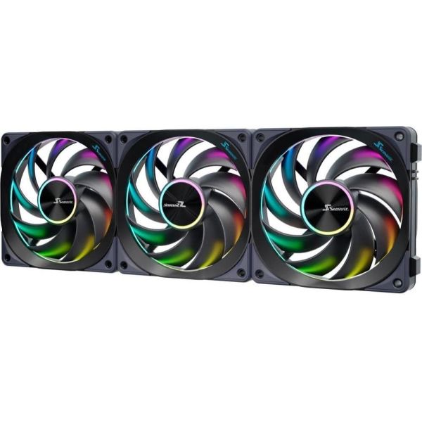 Вентилятор SeaSonic MagFlow 120 ARGB 3-pack (MAGFLOW-ARGB-3) фото №3